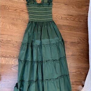Hill House Green Midi Dress